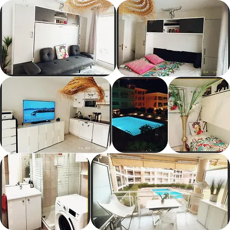 公寓 Golfe-juan, Grand T1 Lumineux , Piscine , Parking & Pour 4 Personnes